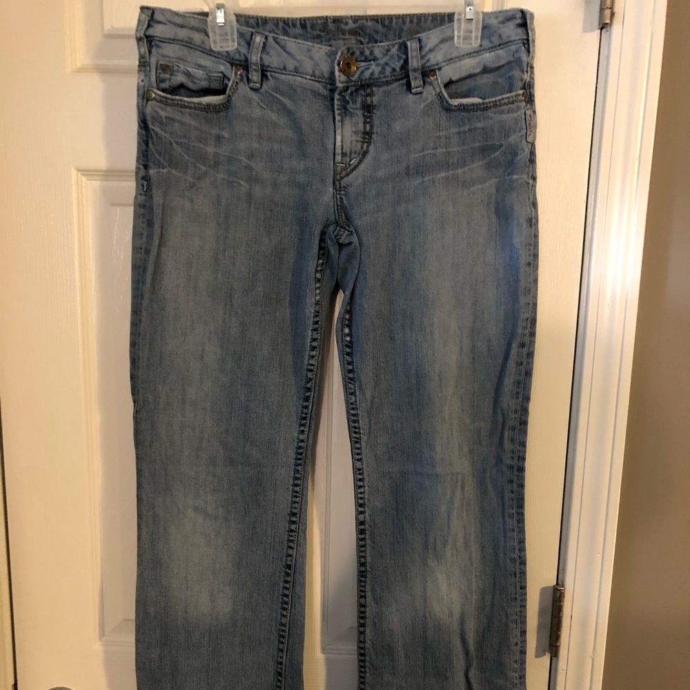 Women’s silver jeans